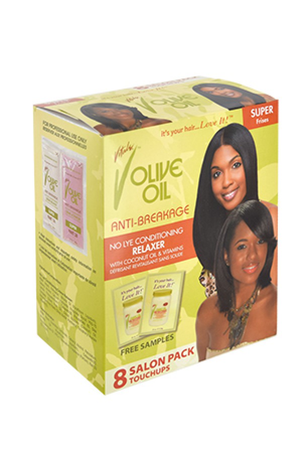 [Vitalebox49] Olive Oil No Lye Relaxer kit [8 touchups] Super